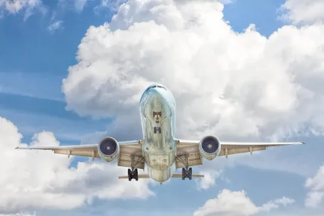 aeroplane in the sky 